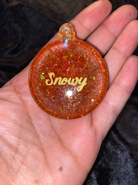 Personalized Christmas Ornament-Resin Holiday Season Christmas Tree Ornament with custom name